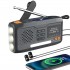 Extralink RADIO AWARYJNE BLUETOOTH SOLARNE Z KORBKA DYNAMO POWERBANK 4000MAH Z LATARKA SOS BT-4000 Portable Analog & digital Black, Orange