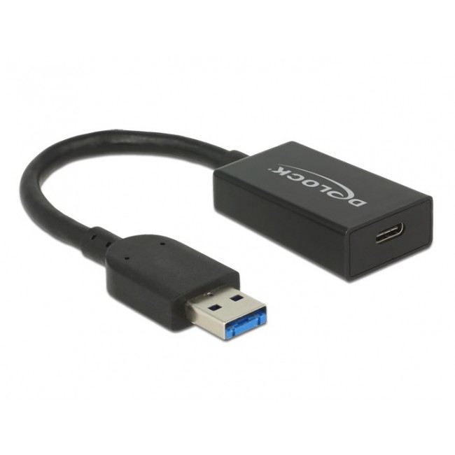 DeLOCK 65698 USB cable USB 3.2 Gen 2 (3.1 Gen 2) 0.15 m USB A USB C 10 Gbit/s Black
