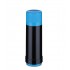 ROTPUNKT Glass-lined vacuum flask, 0.500 L capacity, black/kingfisher blue