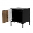 Cama Bedside table 2pc MERCI 44x40x52.5 black/oak artisan Cama Bedside table 2pc MERCI 44x40x52.5 black/oak artisan