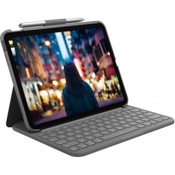 Logitech 920-011423 mobile device keyboard QWERTZ German Bluetooth Grey