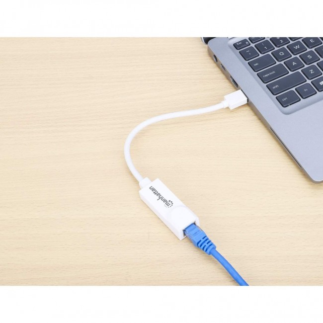 Manhattan USB-A Gigabit Network Adapter, White, 10/100/1000 Mbps Network, USB 3.0, Ethernet, RJ45, Three Year Warranty, Equivalent to USB31000SW. Manhattan USB-A Gigabit Network Adapter, White, 10/100/1000 Mbps Network, USB 3.0, Ethernet, RJ45, Three Year Warranty, Equivalent to USB31000SW.