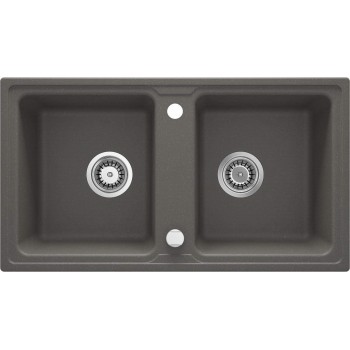 2-bowl granite sink