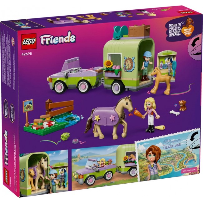 LEGO FRIENDS 42695 Horse and Baby Foal Trailer