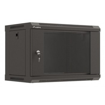 Lanberg WF03-5306-10B rack cabinet 6U Wall mounted rack Black