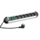 Bachmann PRIMO power extension 1.75 m 6 AC outlet(s) Black, Grey