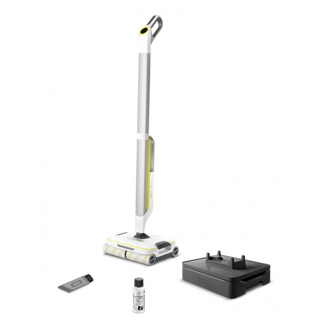 K rcher FC 8 Smart Signature Line Electric broom Battery Wet Bagless Silver, White, Yellow 2.85 Ah