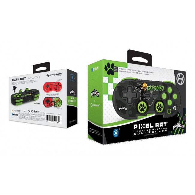 Hyperkin M01328-MTCN Gaming Controller Black, Green Bluetooth Gamepad Android, MAC, Nintendo Switch, Nintendo Switch OLED, PC, iOS
