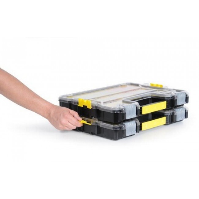 Stanley 1-97-517 small parts/tool box Black, Transparent, Yellow