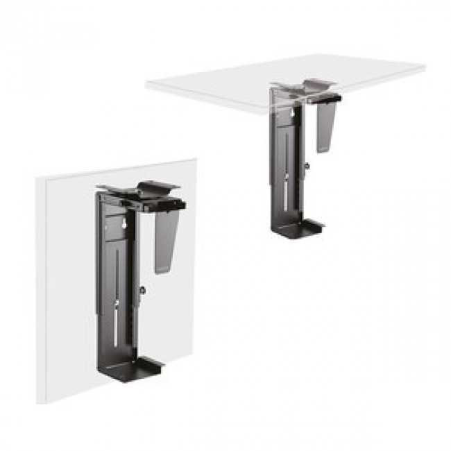 LogiLink EO0005 CPU holder Desk-mounted CPU holder Black