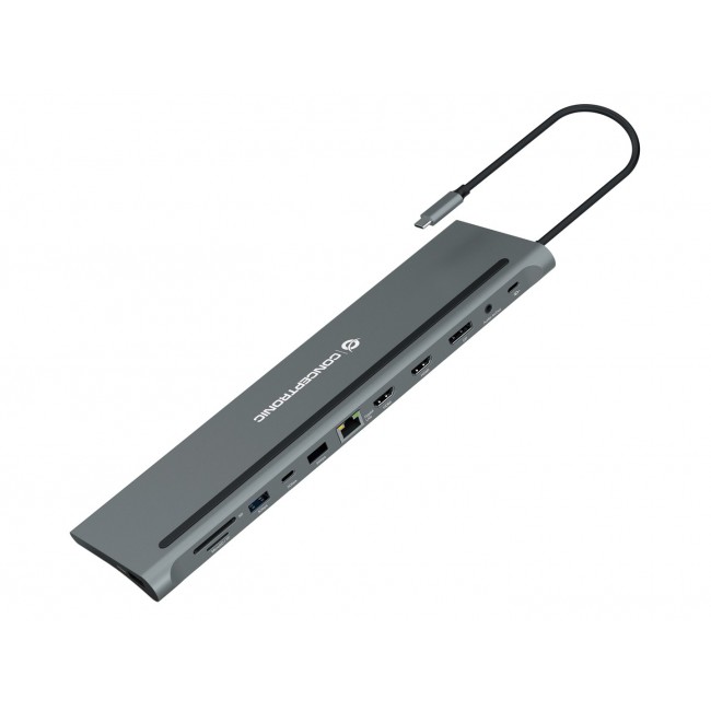 Conceptronic DONN17G laptop dock/port replicator Wired USB 3.2 Gen 1 (3.1 Gen 1) Type-C Grey Conceptronic DONN17G laptop dock/port replicator Wired USB 3.2 Gen 1 (3.1 Gen 1) Type-C Grey