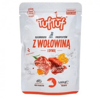 TUF TUF Beef with pumpkin - wet dog food - 500g
