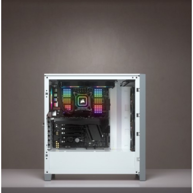 Corsair iCUE 4000X RGB Midi Tower White Corsair iCUE 4000X RGB Midi Tower White