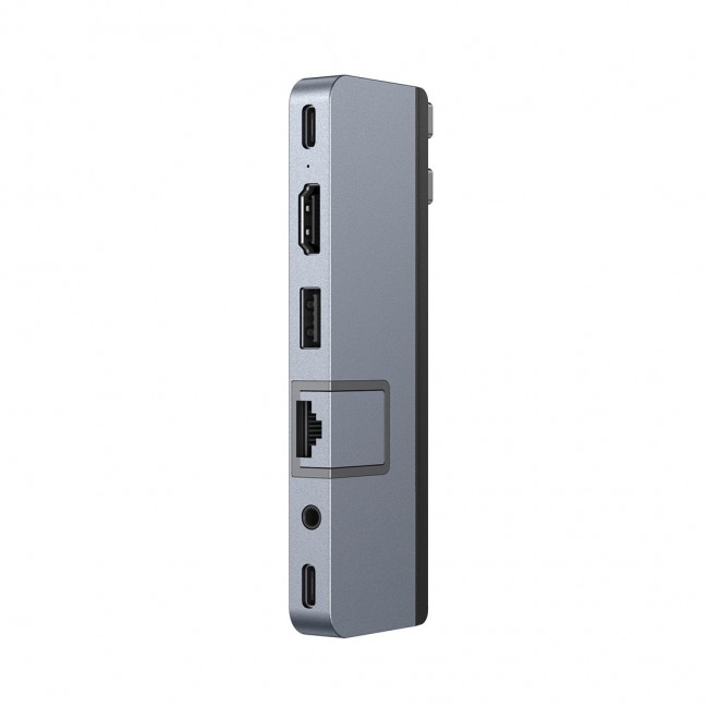 HYPER DUO PRO 7-in-2 USB-C Hub USB Type-C 104 Mbit/s Grey HYPER DUO PRO 7-in-2 USB-C Hub USB Type-C 104 Mbit/s Grey