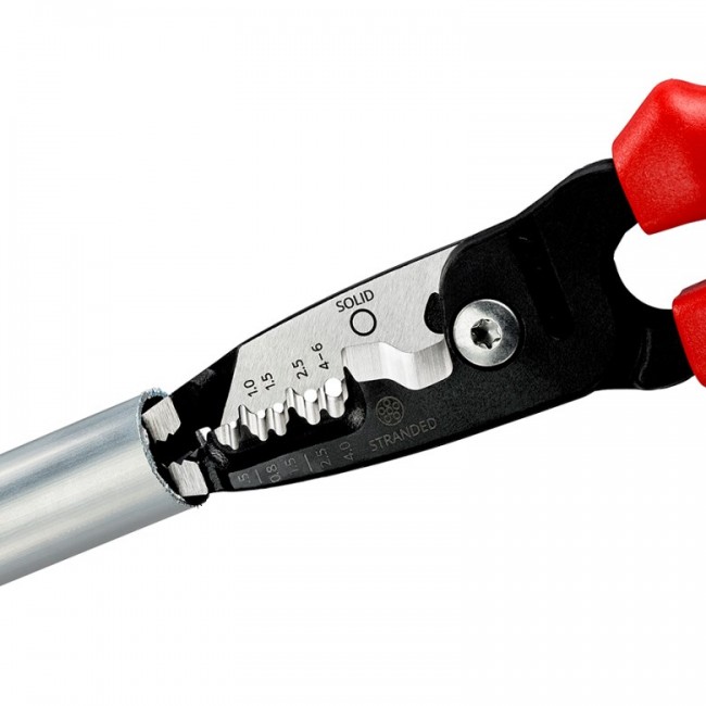 Knipex 13 72 200 ME cable stripper Black, Blue, Red, Stainless steel Knipex 13 72 200 ME cable stripper Black, Blue, Red, Stainless steel