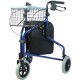 Practical tricycle walker with basket and bag Practical tricycle walker with basket and bag