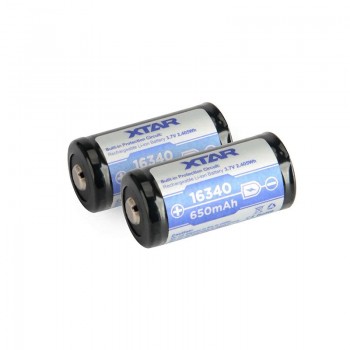 Battery 16340/R-CR123 3,7V Li-ion 650 mAh