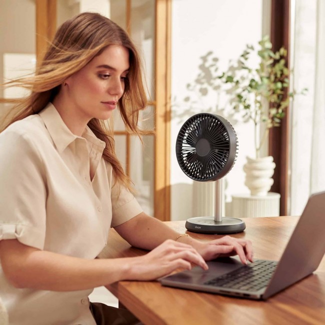 Duux Rize Flex Stand Fan Grey Diameter 21 cm