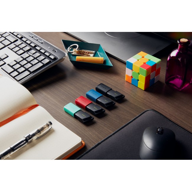 Kingston Technology DataTraveler 64GB USB3.2 Gen 1 Exodia M (Black + Blue) - 2 Pieces Kingston Technology DataTraveler 64GB USB3.2 Gen 1 Exodia M (Black + Blue) - 2 Pieces