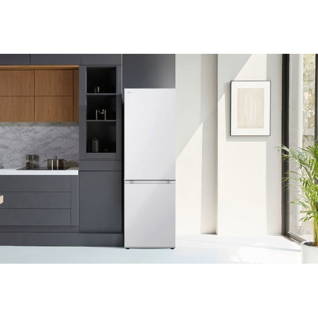 LG NatureFRESH GBV21L0ESW Fridge Freezer - White - E Rated