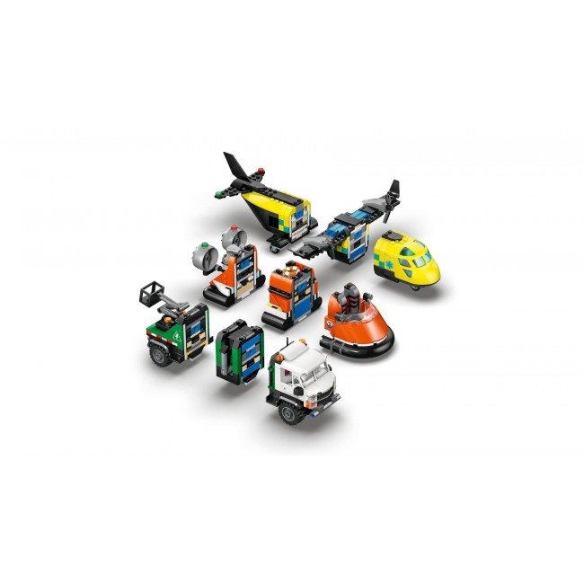 LEGO CITY 60505 Airplane, Service Truck and Hovercraft Rem