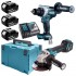 MAKITA ZESTAW COMBO 18V DLX2544TJ (DDF492 , DGA513) 3x5,0 MP
