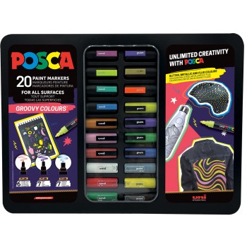 POSCA Marker UNI Etui Groovy Colours 20x