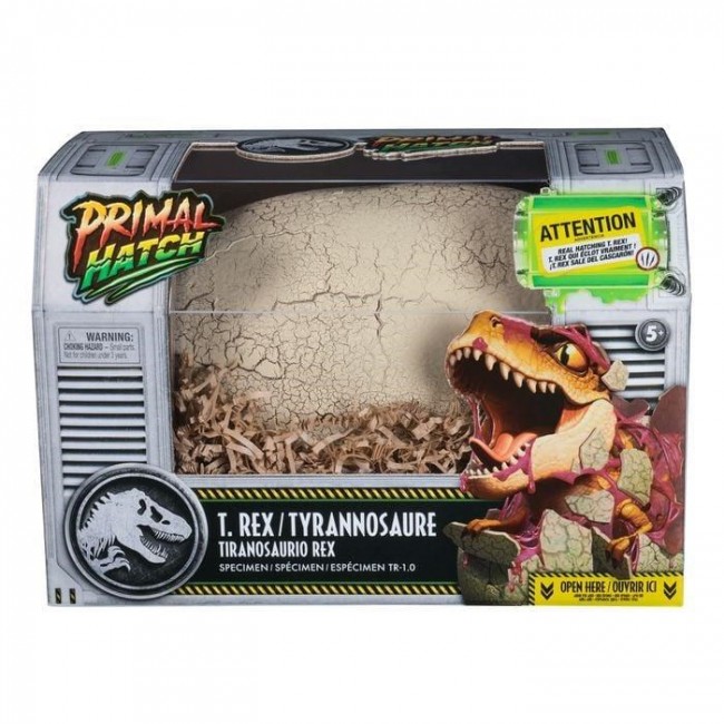 Jurassic World Primal Hatch Interactive Toy Dinosaur & Egg, Hatch & Train your own Baby Dino with 100+ Sounds & Reactions, Kids Toys for Boys & Girls Aged 5 & Up