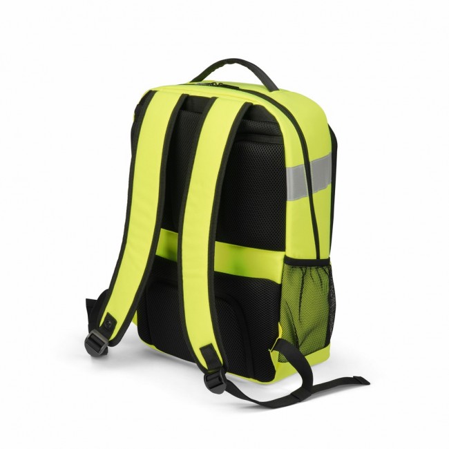 DICOTA P20471-17 backpack Rucksack Black, Grey, Yellow Recycled polyethylene terephthalate (rPET)