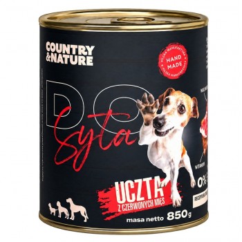 COUNTRY&NATURE Do syta Feast of red meats - wet dog food - 850g
