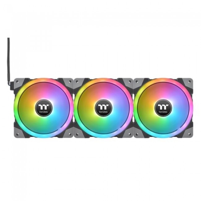 Thermaltake SWAFAN EX12 RGB PC Cooling Fan TT Premium Edition Computer case Air cooler 12 cm Black 3 pc(s) Thermaltake SWAFAN EX12 RGB PC Cooling Fan TT Premium Edition Computer case Air cooler 12 cm Black 3 pc(s)