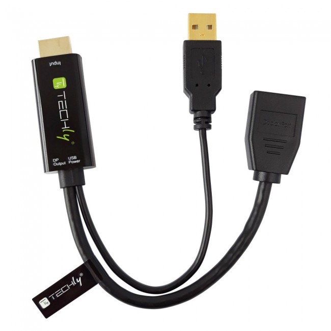 Techly ICOC HDMI-DP12A video signal converter 4096 x 2160 pixels
