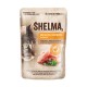 SHELMA Rich in salmon, cod, beef and chicken - wet cat food - 4x85g SHELMA Rich in salmon, cod, beef and chicken - wet cat food - 4x85g