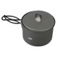 ESBIT Cookset with alcohol burner Pot 1.5 L Aluminium, Black