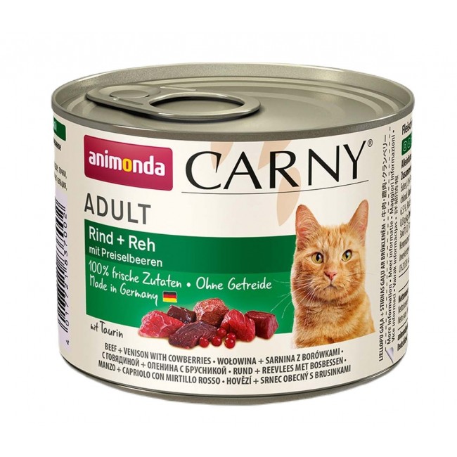 ANIMONDA Carny Adult Beef, venison and blueberries - wet cat food - 200g ANIMONDA Carny Adult Beef, venison and blueberries - wet cat food - 200g