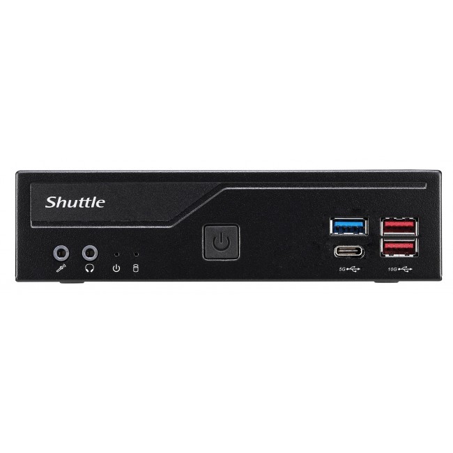 Shuttle Slim PC DH770 , S1700, 2x HDMI, 2x DP , 2x 2.5G LAN, 2x COM, 8x USB, 1x 2.5
