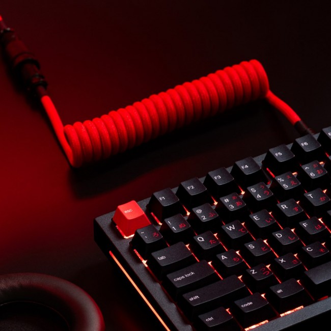 Glorious Gaming Glorious GMMK Coiled Cable Crimson Red