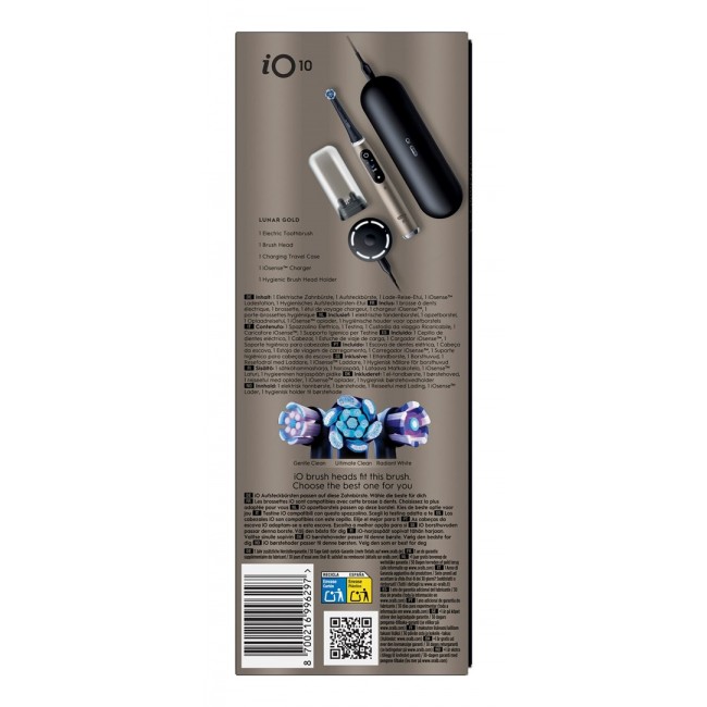 Oral-B iO Series 10 17398125 electric toothbrush Adult Oscillating toothbrush Black