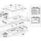 Whirlpool AKTL 629/NB1 White Built-in 59 cm Gas 4 zone(s)