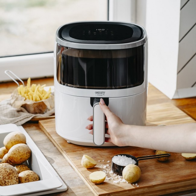 Camry Premium CR 6313 fryer Single 5 L Stand-alone 2000 W Hot air fryer White, Black Camry Premium CR 6313 fryer Single 5 L Stand-alone 2000 W Hot air fryer White, Black