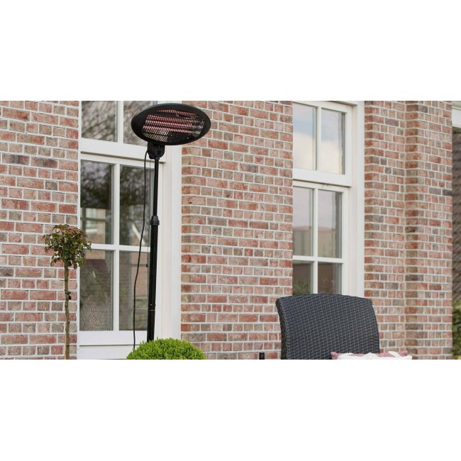 Sunred SMQ2000A electric space heater Indoor & outdoor Black 2000 W Quartz electric space heater