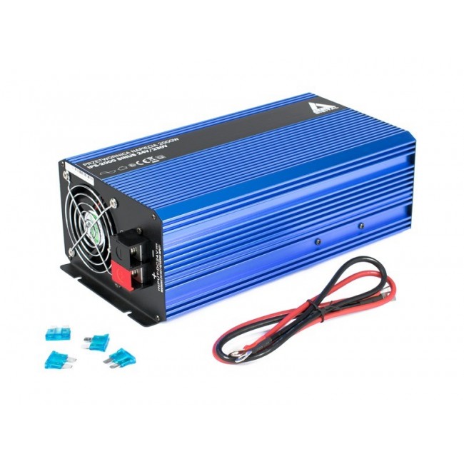 AZO Digital 24 VDC / 230 VAC Converter SINUS IPS-2000S 2000W AZO Digital 24 VDC / 230 VAC Converter SINUS IPS-2000S 2000W