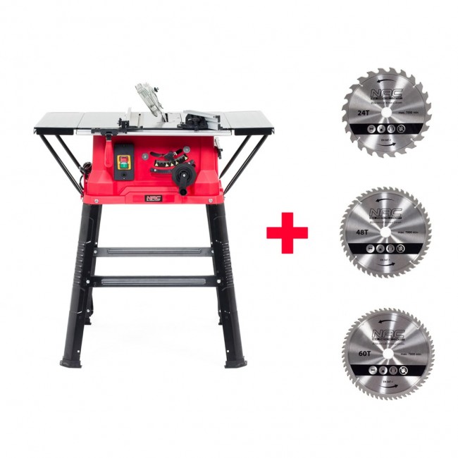 NAC. TABLE SAW 2000W 4x BLADE 254mm NAC. TABLE SAW 2000W 4x BLADE 254mm