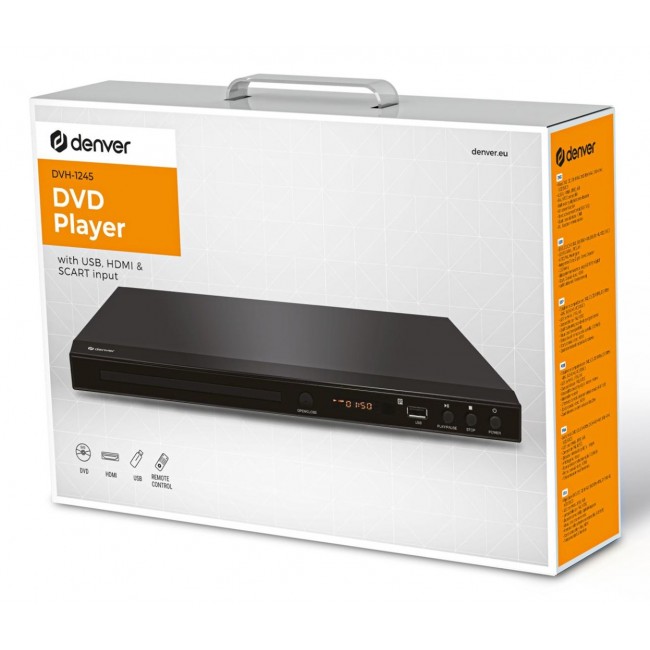 Denver DVH-1245 5.1 Channel DVD Player with HDMI, Dolby Decoder