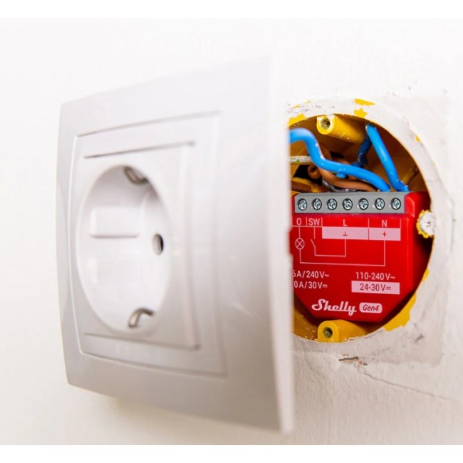 Shelly 1PM Gen4 Smart switch Red