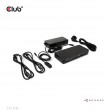CLUB3D DisplayPort/HDMI KVM Switch/Dock 4K60Hz For USB Type-C inputs