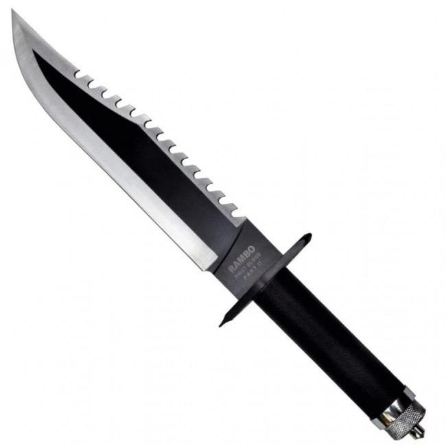 Rambo II Cinema Classic 400 mm knife with leather scabbard Rambo II Cinema Classic 400 mm knife with leather scabbard
