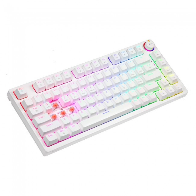 Savio Phenix WHITE GAT RED keyboard Gaming Bluetooth QWERTY International EER Savio Phenix WHITE GAT RED keyboard Gaming Bluetooth QWERTY International EER