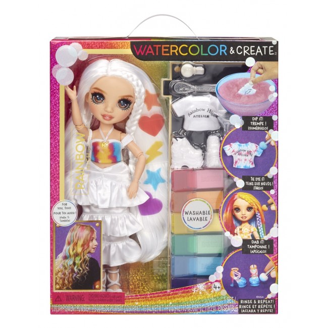 Rainbow High Watercolor & Create Fashion Doll, Brown Eyes Rainbow High Watercolor & Create Fashion Doll, Brown Eyes
