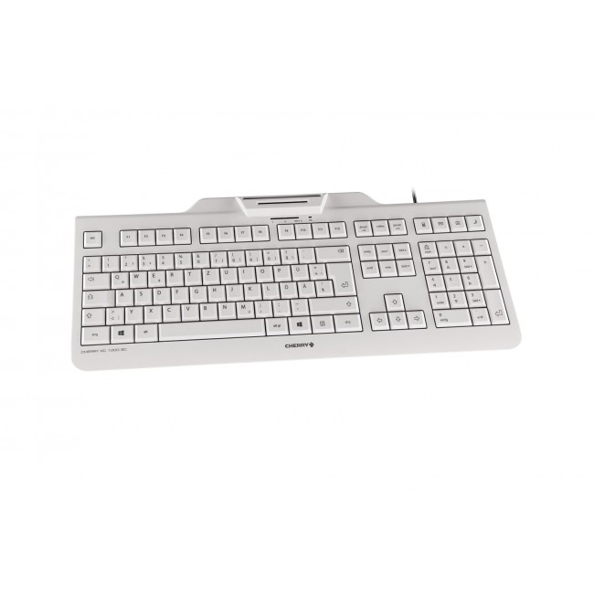 CHERRY KC 1000 SC keyboard Office USB QWERTZ German Grey CHERRY KC 1000 SC keyboard Office USB QWERTZ German Grey